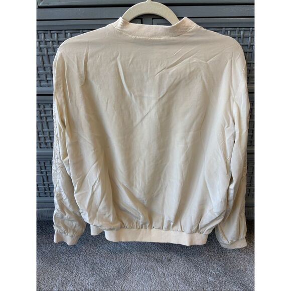 NWOT JOHNNY WAS Tyrell Silk Bomber Jacket, XS $368 A52 - Picture 7 of 9